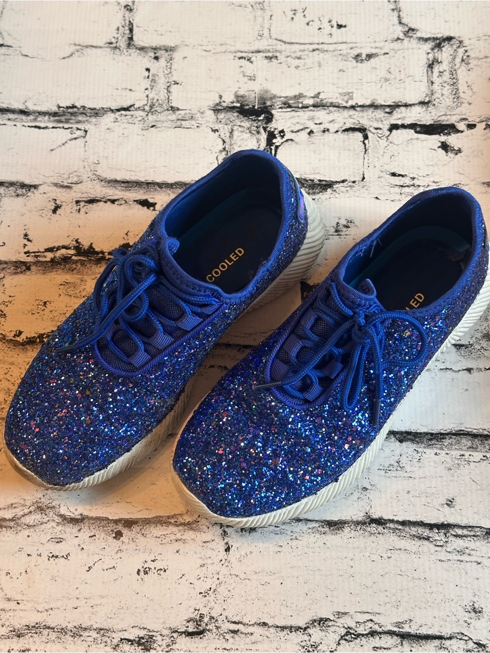 K KIP WOK Royal Blue Glitter Sparkle Sneakers Women’s 6